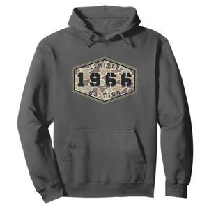 60th Birthday Hunting Hoodie 1966 Limited Edition Vintage Camouflage Gifts For Turning 60