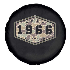 60th Birthday Hunting Spare Tire Cover 1966 Limited Edition Vintage Camouflage Gifts For Turning 60