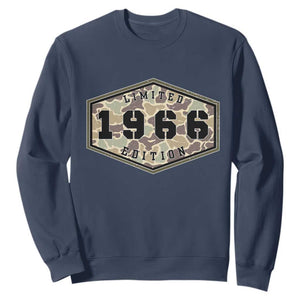 60th Birthday Hunting Sweatshirt 1966 Limited Edition Vintage Camouflage Gifts For Turning 60