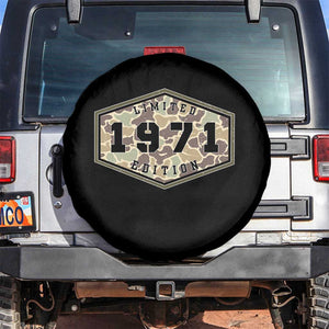 55th Birthday Hunting Spare Tire Cover 1971 Limited Edition Vintage Camouflage Gifts For Turning 55