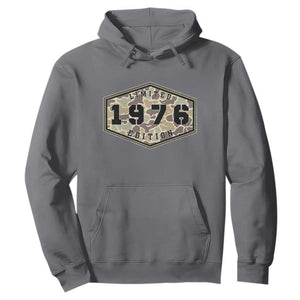 50th Birthday Hunting Hoodie 1976 Limited Edition Vintage Camouflage Gifts For Turning 50