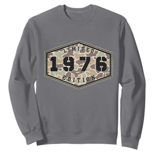 50th Birthday Hunting Sweatshirt 1976 Limited Edition Vintage Camouflage Gifts For Turning 50