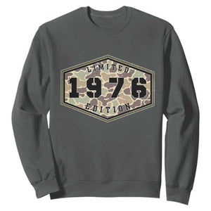 50th Birthday Hunting Sweatshirt 1976 Limited Edition Vintage Camouflage Gifts For Turning 50