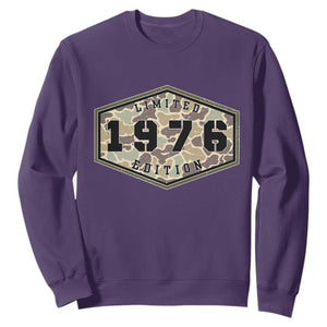 50th Birthday Hunting Sweatshirt 1976 Limited Edition Vintage Camouflage Gifts For Turning 50