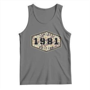 45th Birthday Hunting Tank Top 1981 Limited Edition Vintage Camouflage Gifts For Turning 45
