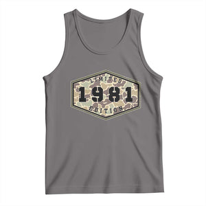 45th Birthday Hunting Tank Top 1981 Limited Edition Vintage Camouflage Gifts For Turning 45