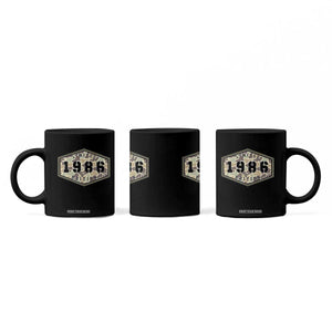 40th Birthday Hunting Coffee Mug 1986 Limited Edition Vintage Camouflage Gifts For Turning 40