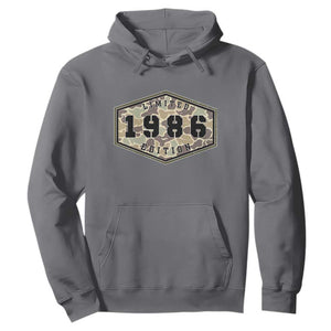 40th Birthday Hunting Hoodie 1986 Limited Edition Vintage Camouflage Gifts For Turning 40