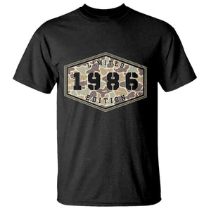 40th Birthday Hunting T Shirt 1986 Limited Edition Vintage Camouflage Gifts For Turning 40