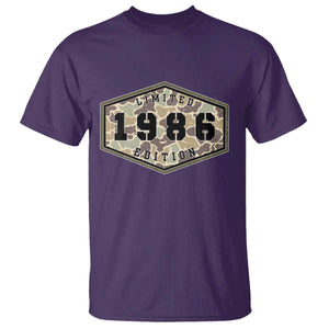40th Birthday Hunting T Shirt 1986 Limited Edition Vintage Camouflage Gifts For Turning 40