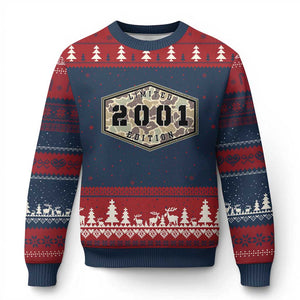 25th Birthday Hunting Ugly Christmas Sweater 2001 Limited Edition Vintage Camouflage Gifts For Turning 25