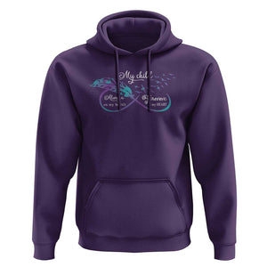 Suicide Prevention Awareness Hoodie My Child Always On My Mind Forever In My Heart Feathers Infinity TS11 Purple Print Your Wear