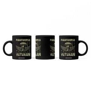Paratrooper Veteran Coffee Mug Airborne Military Vintage American Flag TS11 Print Your Wear
