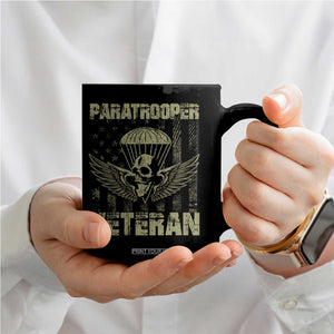 Paratrooper Veteran Coffee Mug Airborne Military Vintage American Flag TS11 Print Your Wear