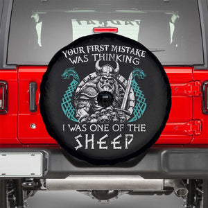 Viking Your First Mistake Was Thinking I Was One Of The Sheep Spare Tire Cover Viking Warrior TS11 Black Print Your Wear