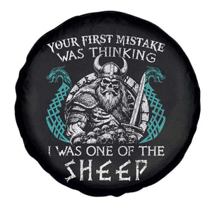 Viking Your First Mistake Was Thinking I Was One Of The Sheep Spare Tire Cover Viking Warrior TS11 Print Your Wear