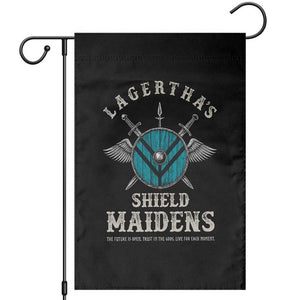 Lagertha's Shield Maidens Garden Flag The Future Is Open Trust In The Gods Viking Warrior TS11 Black Print Your Wear