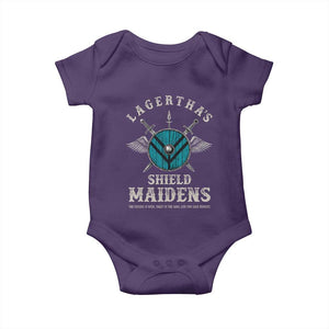 Lagertha's Shield Maidens Baby Onesie The Future Is Open Trust In The Gods Viking Warrior TS11 Purple Print Your Wear