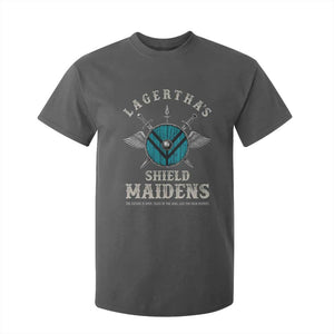 Lagertha's Shield Maidens T Shirt For Kid The Future Is Open Trust In The Gods Viking Warrior TS11 Dark Heather Print Your Wear