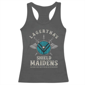 Lagertha's Shield Maidens Racerback Tank Top The Future Is Open Trust In The Gods Viking Warrior TS11 Dark Heather Print Your Wear