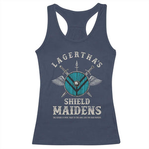 Lagertha's Shield Maidens Racerback Tank Top The Future Is Open Trust In The Gods Viking Warrior TS11 Navy Print Your Wear