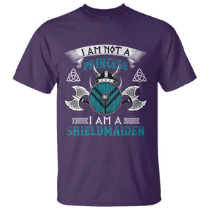 Funny I Am Not A Princess I Am A Shieldmaiden T Shirt Viking Pride TS11 Purple Print Your Wear