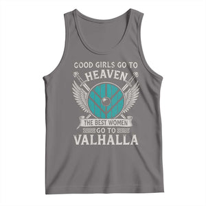 Shieldmaiden Viking Pride Tank Top Good Girls Go To Heaven The Best Women Go To Valhalla TS11 Deep Heather Print Your Wear