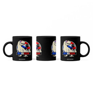 Funny Boricua Dinosaur Dino Puerto Rican Flag Hispanic Heritage Coffee Mug TS11 Print Your Wear