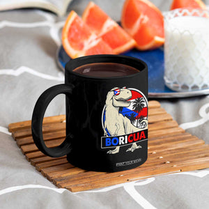 Funny Boricua Dinosaur Dino Puerto Rican Flag Hispanic Heritage Coffee Mug TS11 Print Your Wear