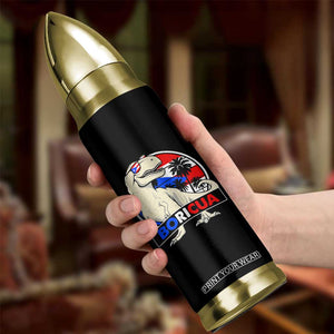 Funny Boricua Dinosaur Dino Puerto Rican Flag Hispanic Heritage Bullet Tumbler TS11 Print Your Wear