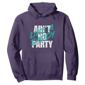 Ain't No Party Like A Diddy Party Hoodie Brushed Text TS11 Purple Print Your Wear