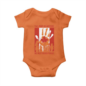 Indigenous Children Baby Onesie The Part Of History We Must Never Forget Canada TS11 Orange Print Your Wear