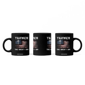 Yahweh The Great I Am Christian Faith Coffee Mug Vintage American Flag TS11 Print Your Wear