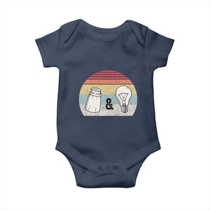 Retro Salt And Light Be Ye Salt Christian Baby Onesie TS11 Navy Print Your Wear