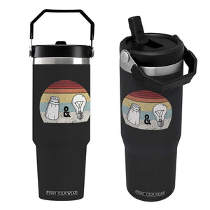 Retro Salt And Light Be Ye Salt Christian Flip Straw Tumbler TS11 One Size: 30 oz Black Print Your Wear