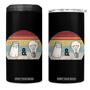 Retro Salt And Light Be Ye Salt Christian 4 in 1 Can Cooler Tumbler TS11 One Size: 16 oz Black Print Your Wear