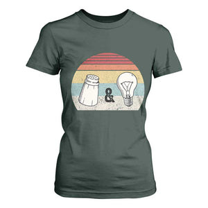 Retro Salt And Light Be Ye Salt Christian T Shirt For Women TS11 Dark Forest Green Print Your Wear