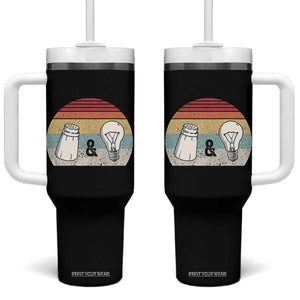Retro Salt And Light Be Ye Salt Christian Tumbler With Handle TS11 One Size: 40 oz Black Print Your Wear