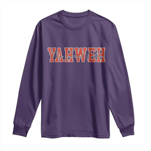 Yahweh The Great I Am Long Sleeve Shirt Christian Religious Faith TS11 Purple Print Your Wear