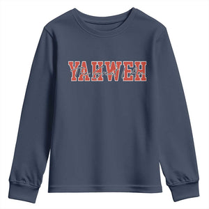 Yahweh The Great I Am Youth Sweatshirt Christian Religious Faith TS11 Navy Print Your Wear