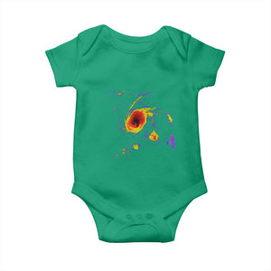 Hurricane Gabrielle 2025 Baby Onesie Meteorologist Weather Radar Storm Chasing TS11 Irish Green Print Your Wear