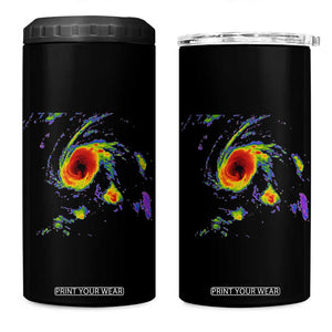Hurricane Gabrielle 2025 4 in 1 Can Cooler Tumbler Meteorologist Weather Radar Storm Chasing TS11 One Size: 16 oz Black Print Your Wear