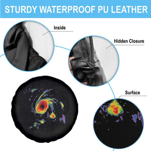 Hurricane Gabrielle 2025 Spare Tire Cover Meteorologist Weather Radar Storm Chasing TS11 Print Your Wear