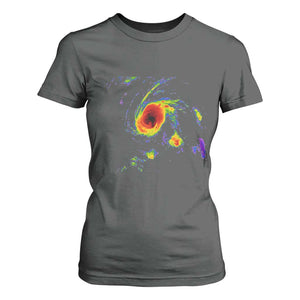 Hurricane Gabrielle 2025 T Shirt For Women Meteorologist Weather Radar Storm Chasing TS11 Dark Heather Print Your Wear