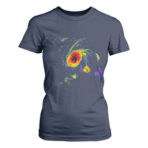 Hurricane Gabrielle 2025 T Shirt For Women Meteorologist Weather Radar Storm Chasing TS11 Navy Print Your Wear
