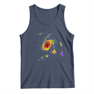 Hurricane Gabrielle 2025 Tank Top Meteorologist Weather Radar Storm Chasing TS11 Navy Print Your Wear