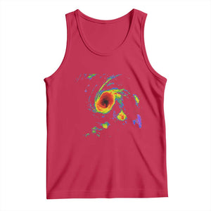 Hurricane Gabrielle 2025 Tank Top Meteorologist Weather Radar Storm Chasing TS11 Red Print Your Wear