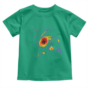Hurricane Gabrielle 2025 Toddler T Shirt Meteorologist Weather Radar Storm Chasing TS11 Irish Green Print Your Wear