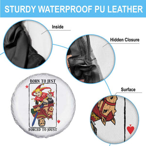 Funny Born To Jest Forced To Joust Spare Tire Cover Medieval Renaissance Meme TS11 Print Your Wear