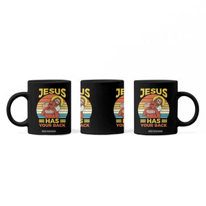 Funny Jesus Has Your Back Coffee Mug Jiu Jitsu Retro Christian TS11 Print Your Wear